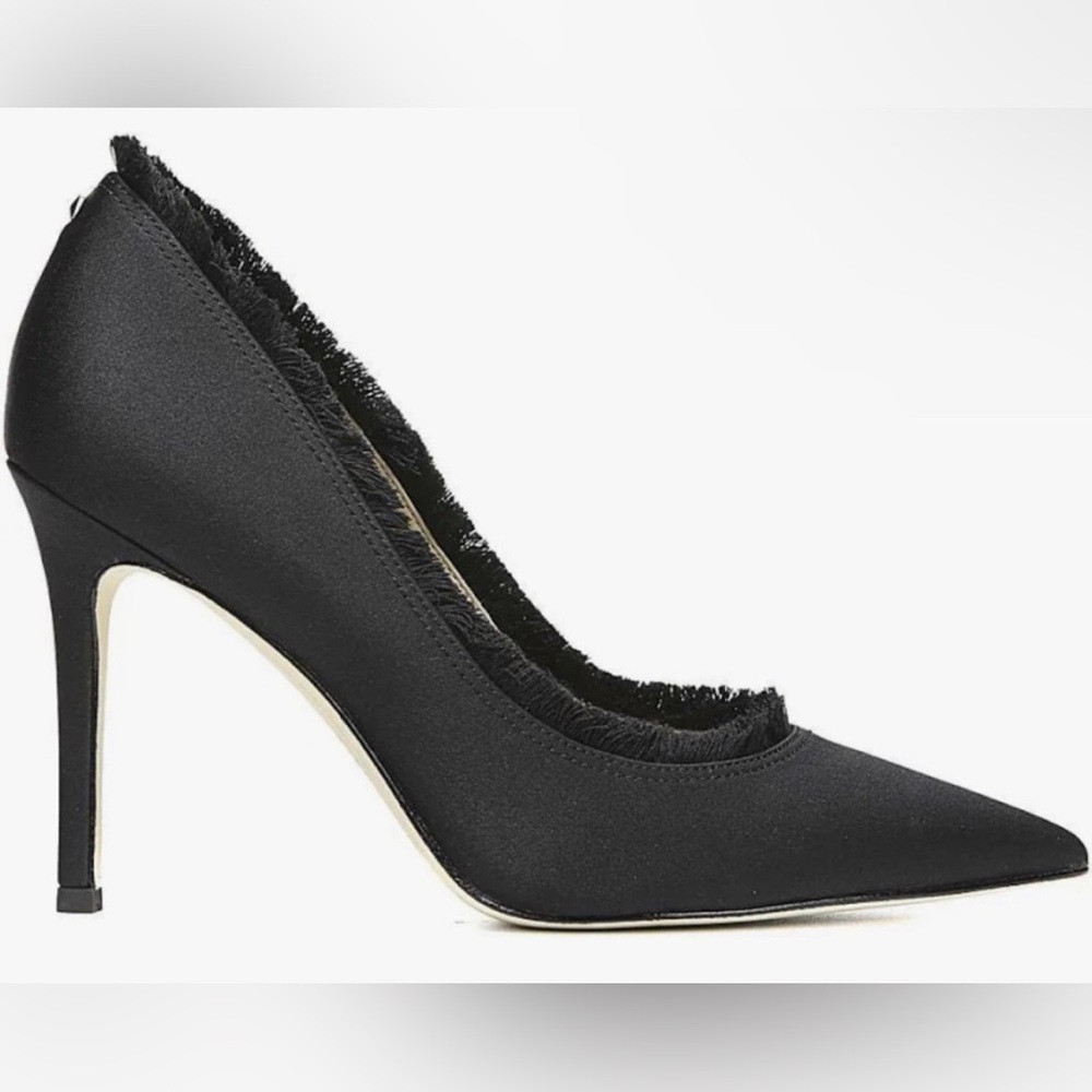 Sam Edelman Black Haylan Frayed Pumps - Picture 12 of 16